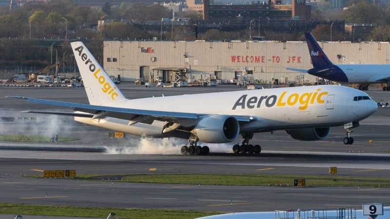 Aerologic B777F at JFK