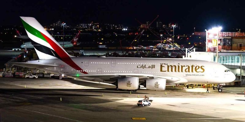 Emirates A380 Night